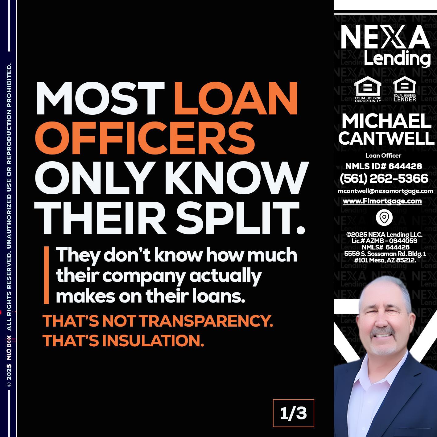 1 OF 3 - Michael Cantwell -Loan Officer