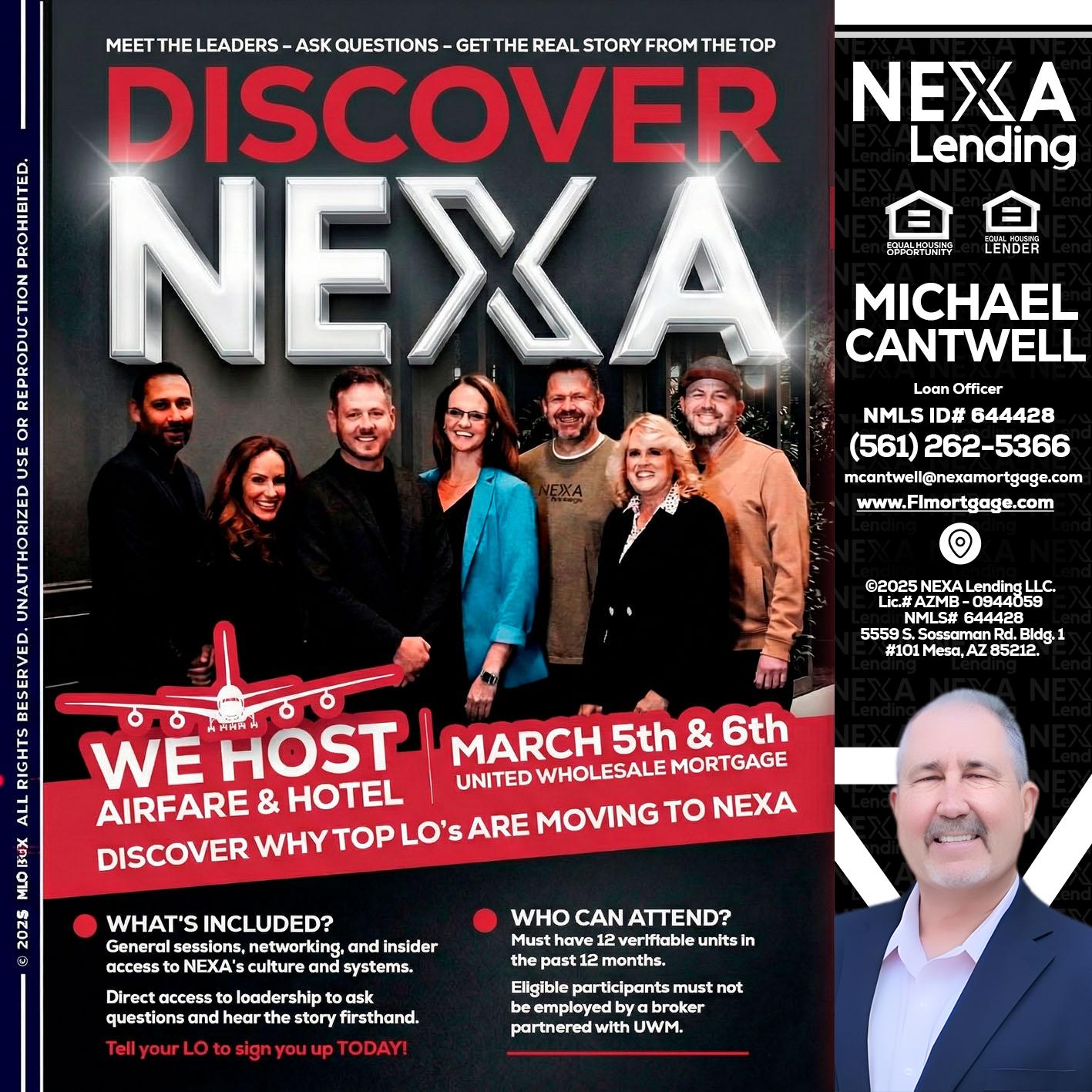 DISCOVER NEXA - Michael Cantwell -Loan Officer