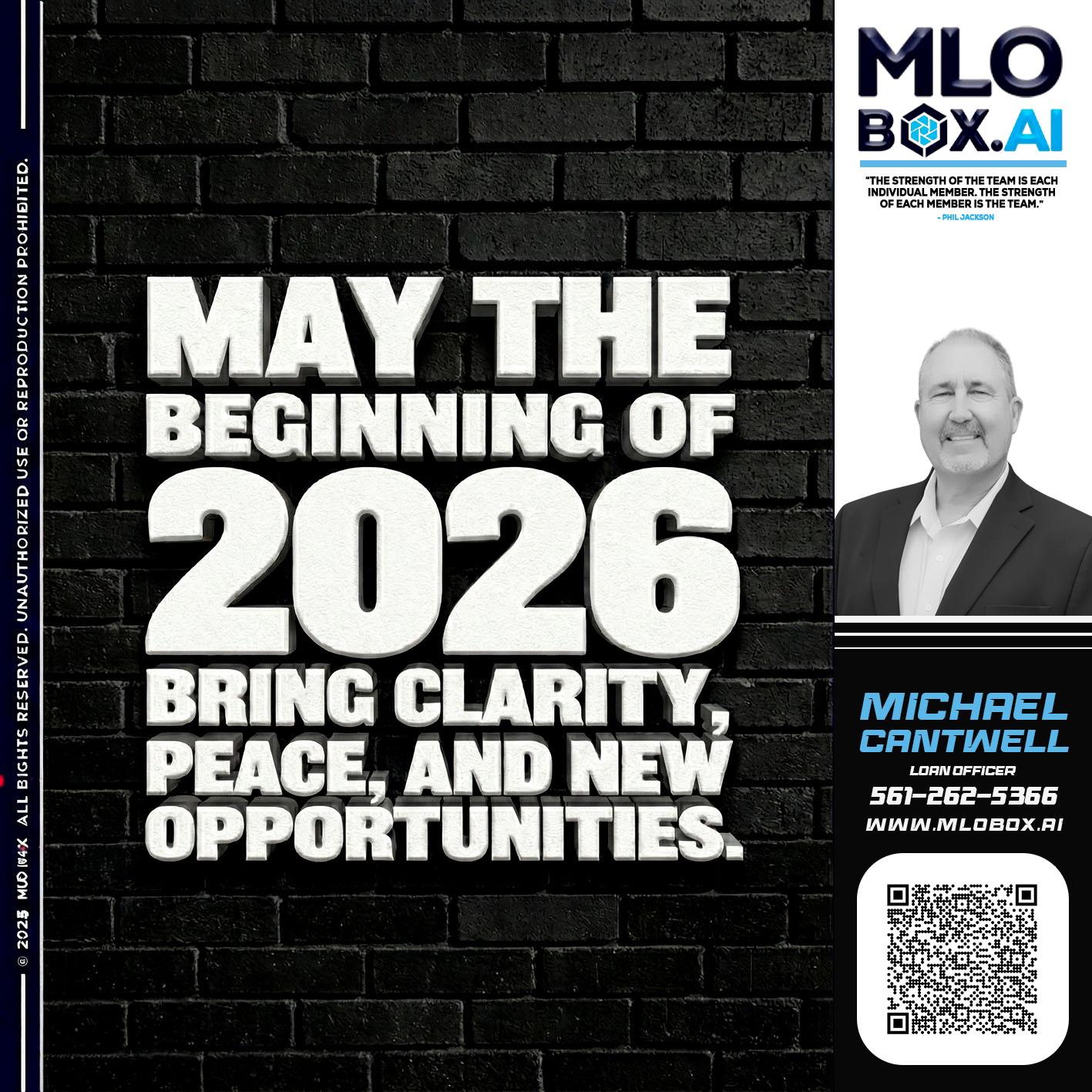 MAY THE 2026 - Michael Cantwell -Loan Officer