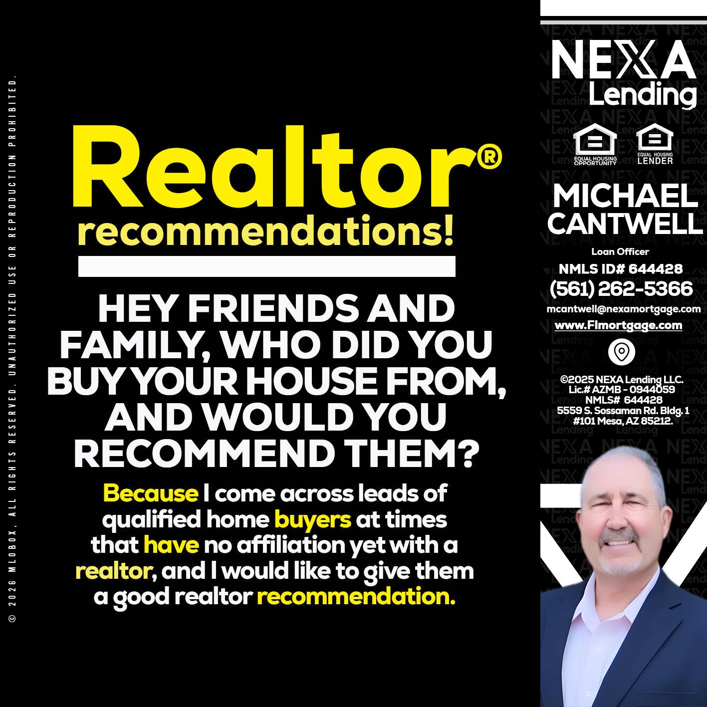REALTOR - Michael Cantwell -Loan Officer