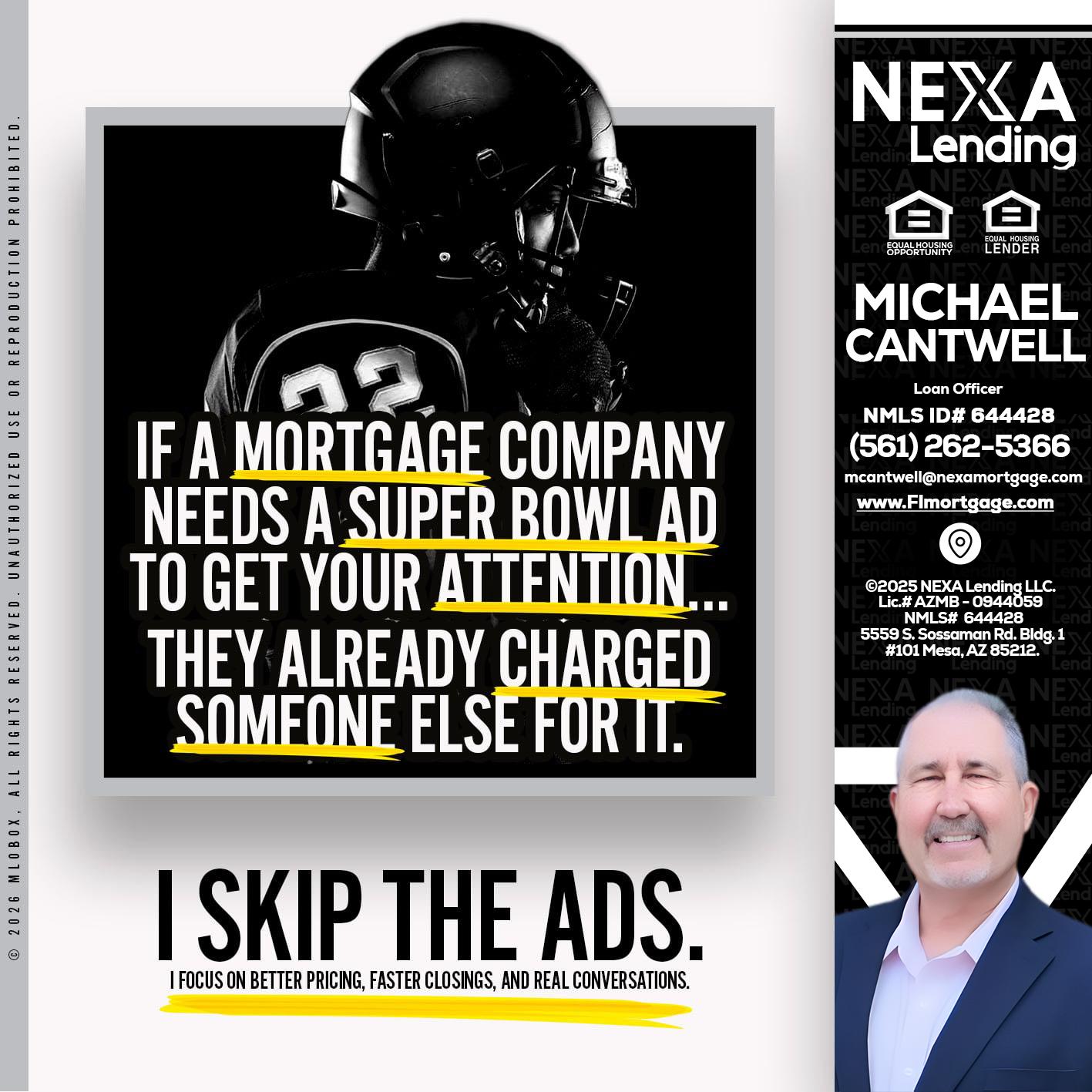 if a mortgage ad - Michael Cantwell -Loan Officer