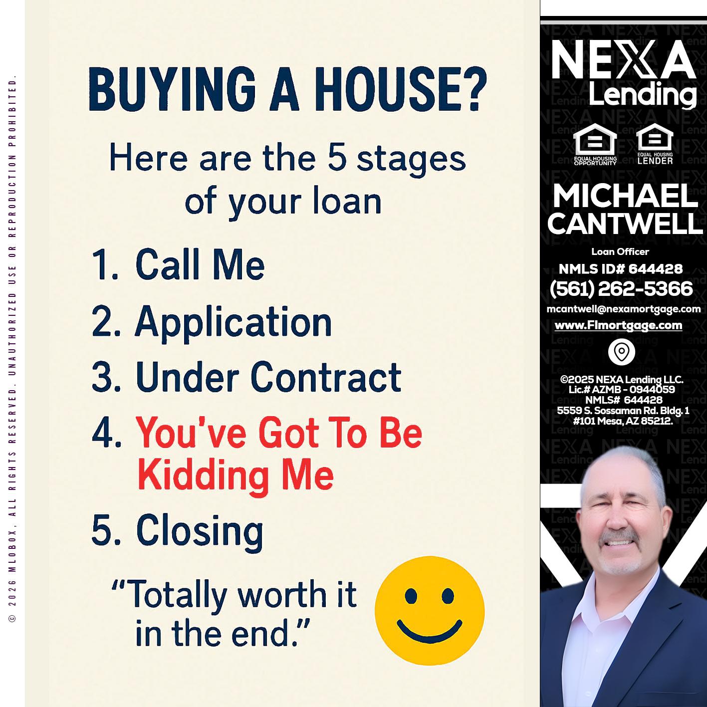 BUYING A HOUSE - Michael Cantwell -Loan Officer