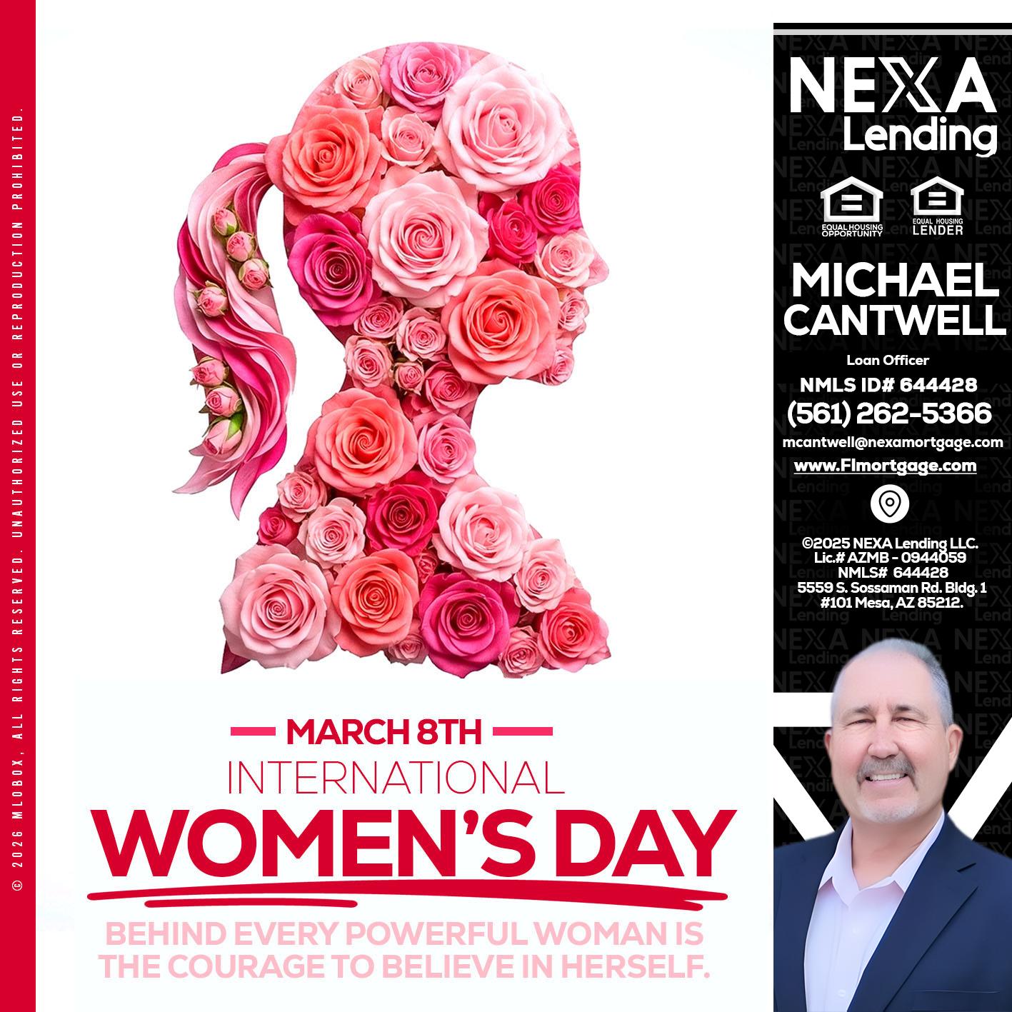 MARCH 8TH - Michael Cantwell -Loan Officer