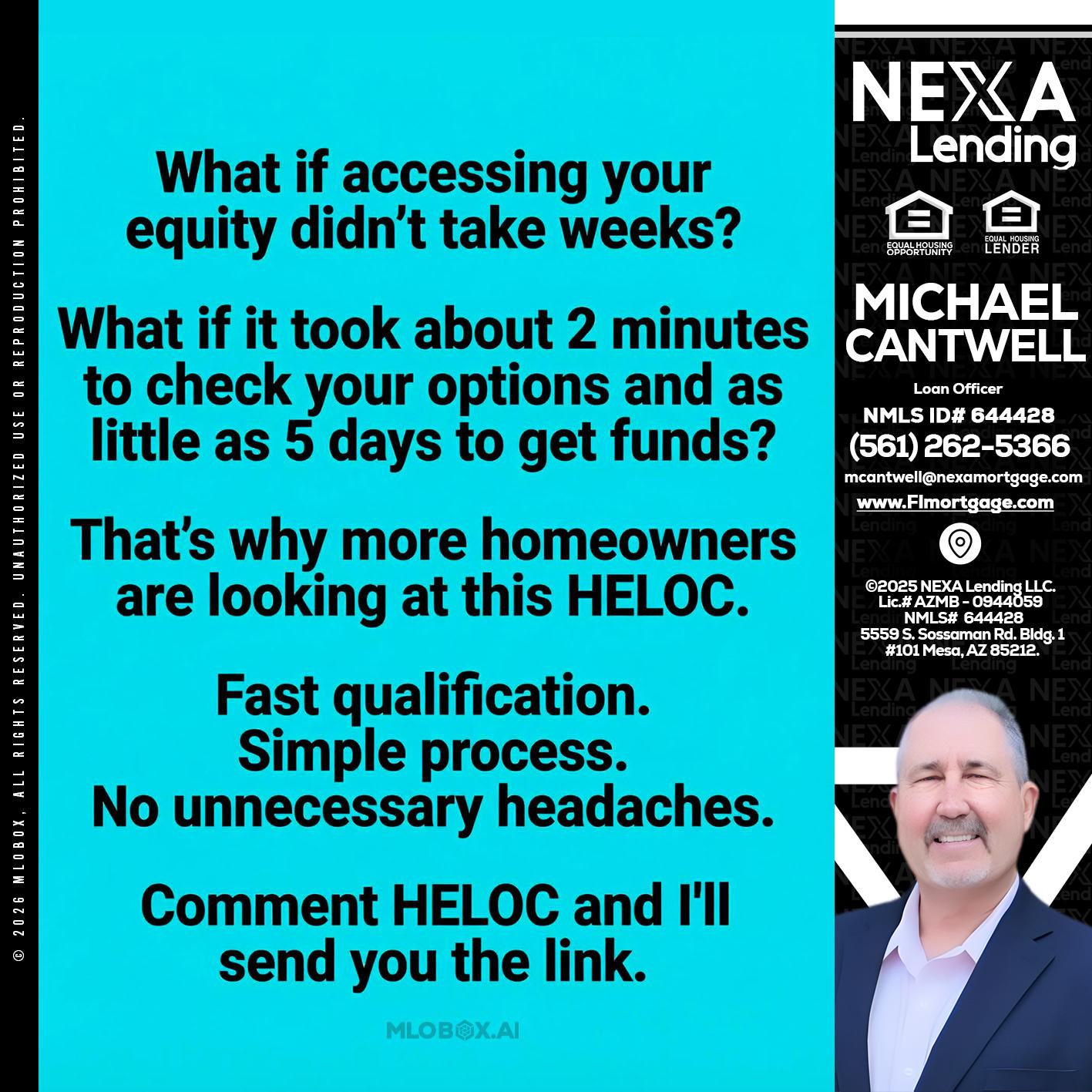 what if - Michael Cantwell -Loan Officer