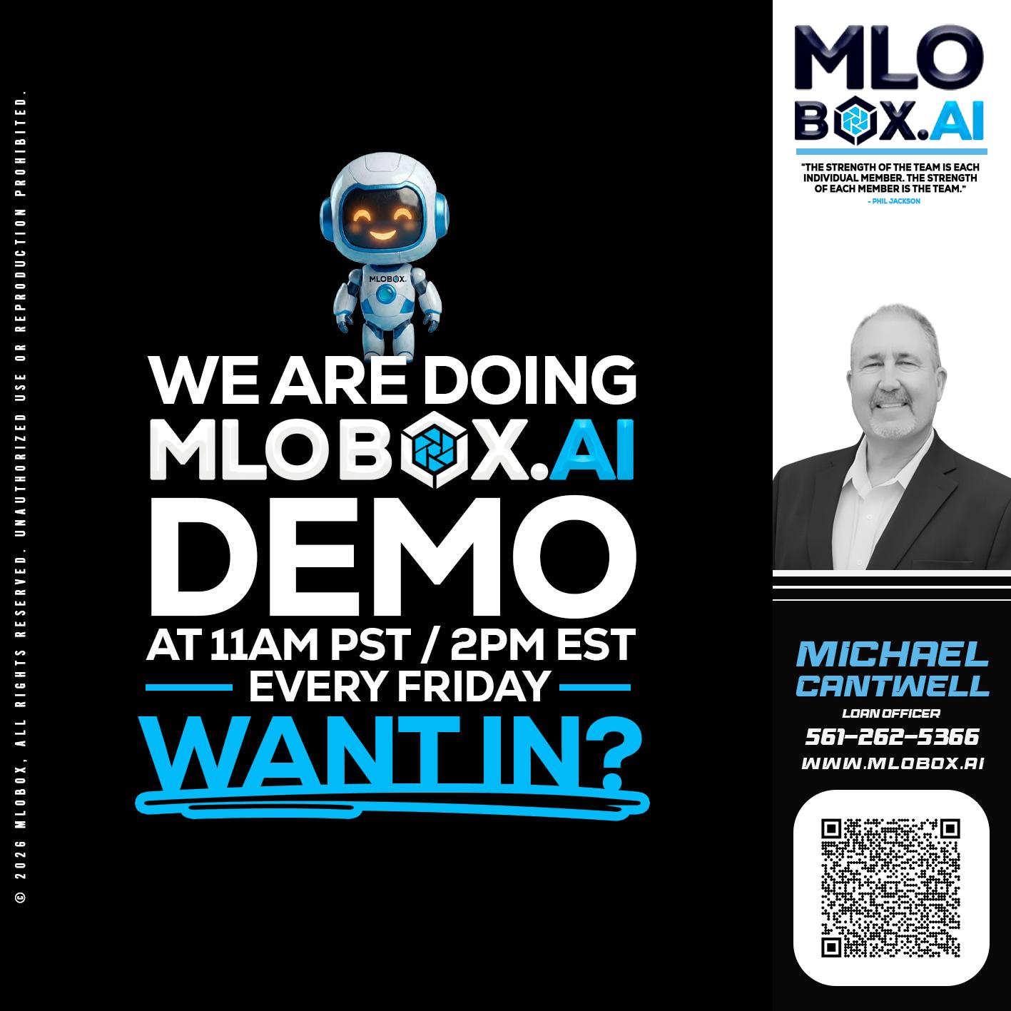 WE ARE DOING - Michael Cantwell -Loan Officer