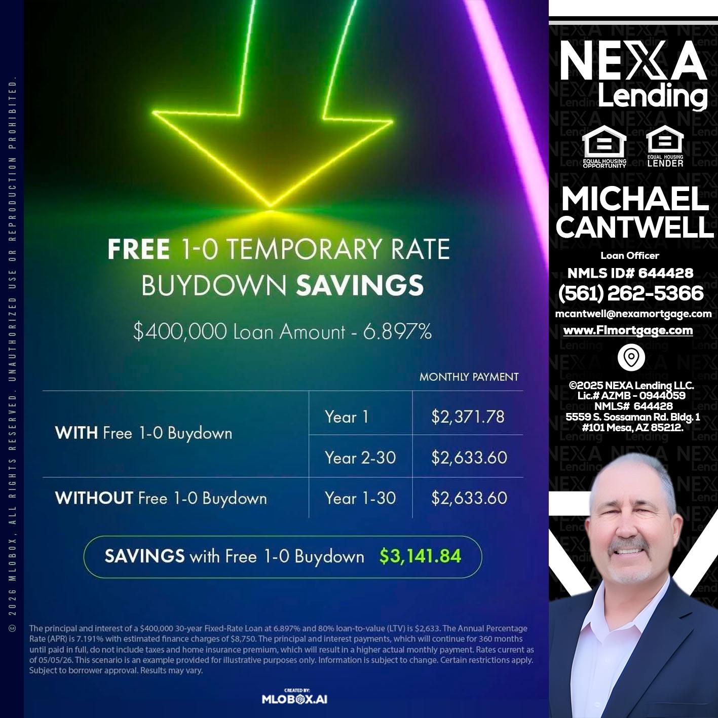 BUYDOWN - Michael Cantwell -Loan Officer