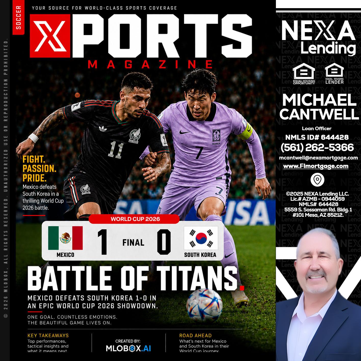 XPORTS MAGAZINE - Michael Cantwell -Loan Officer