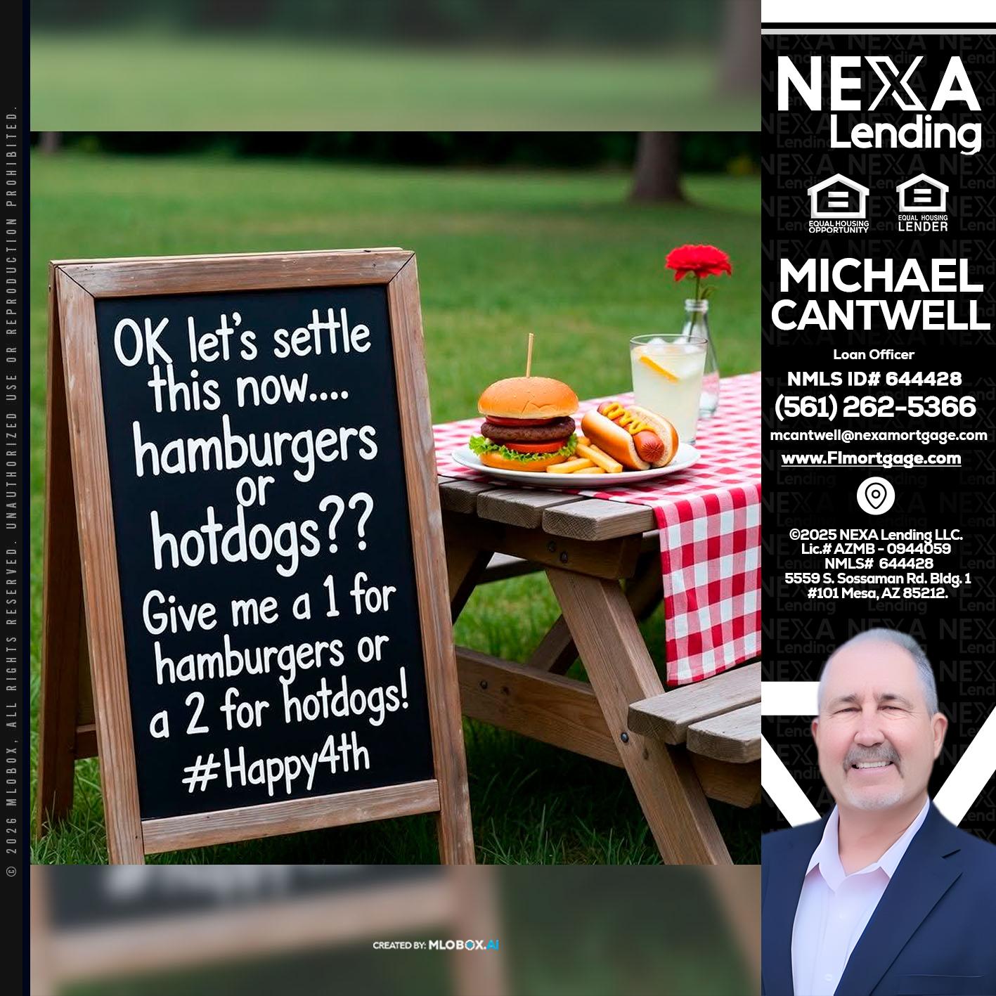 let settle this - Michael Cantwell -Loan Officer
