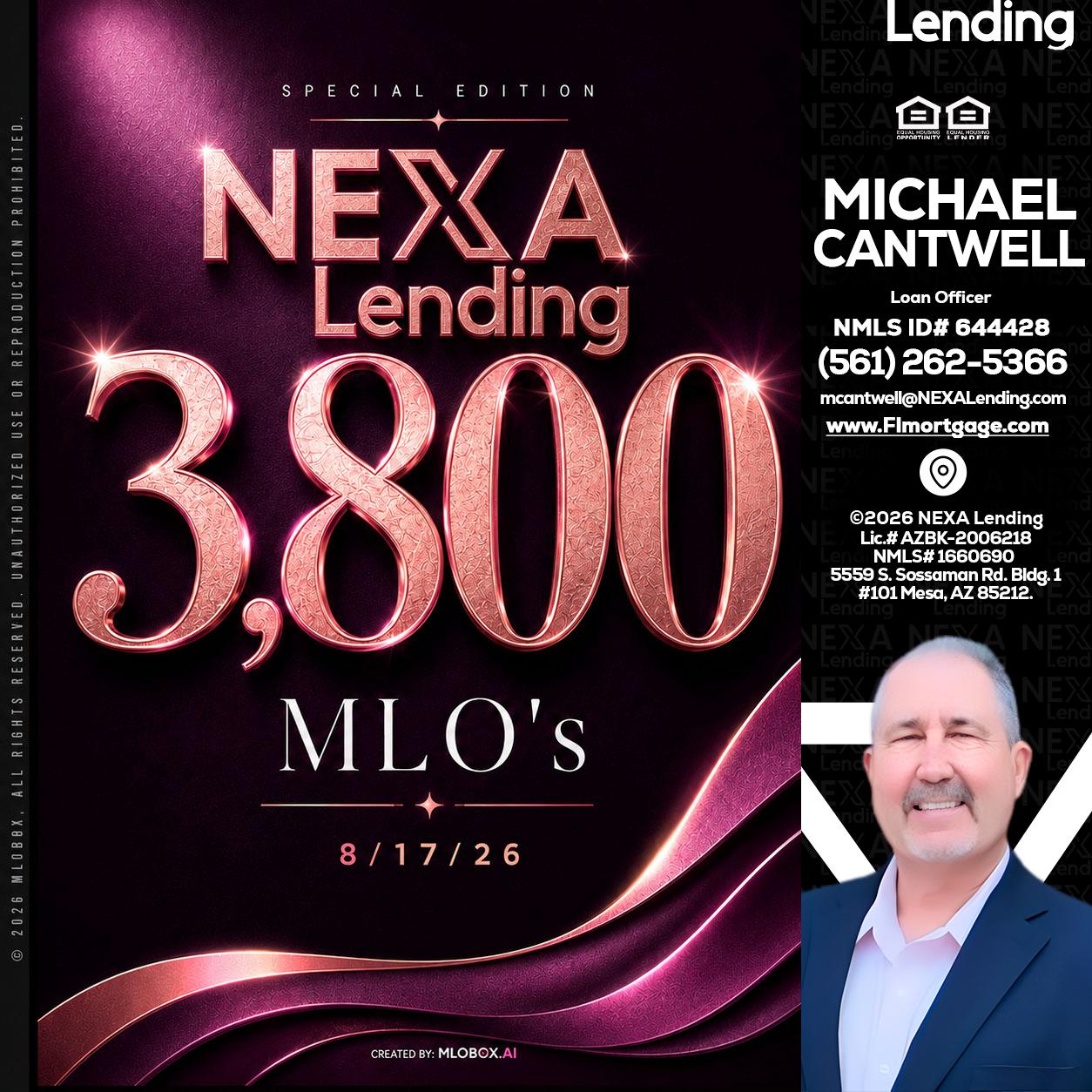 3800 MLOs - Michael Cantwell -Loan Officer