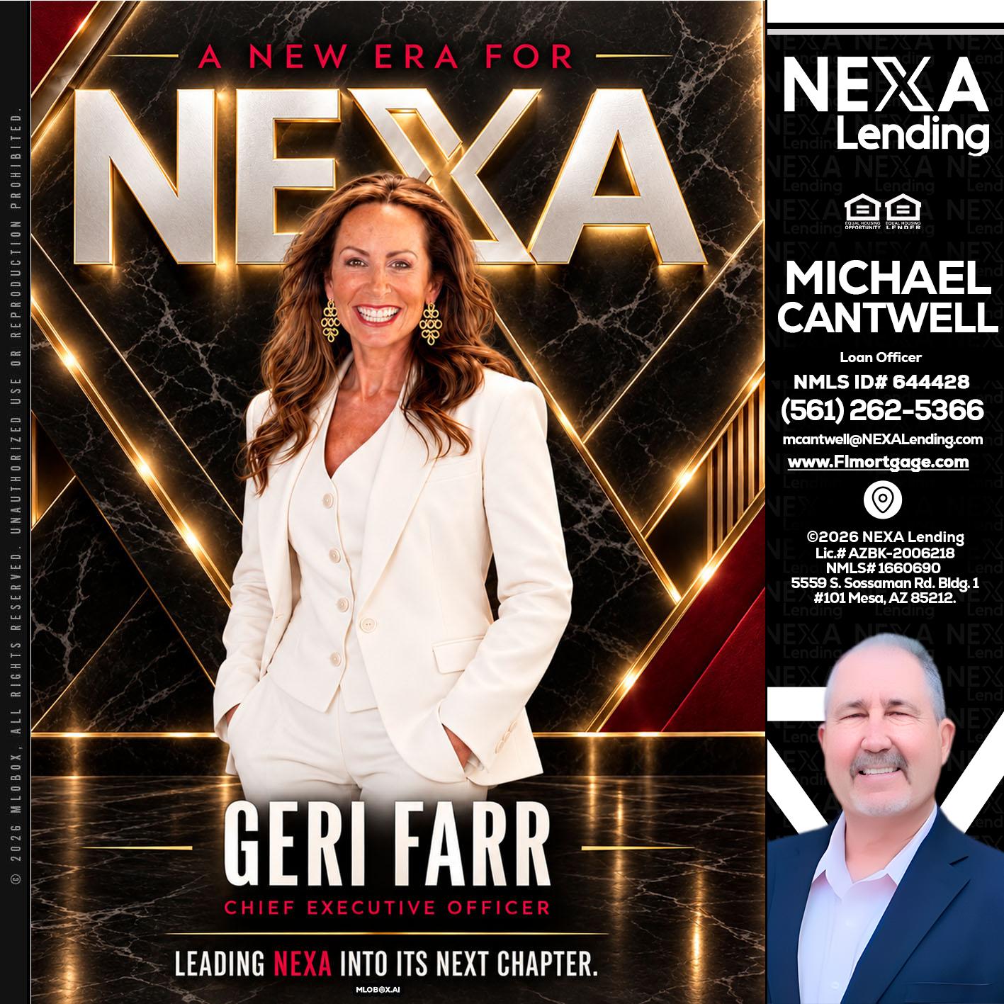 GERI FARR - Michael Cantwell -Loan Officer
