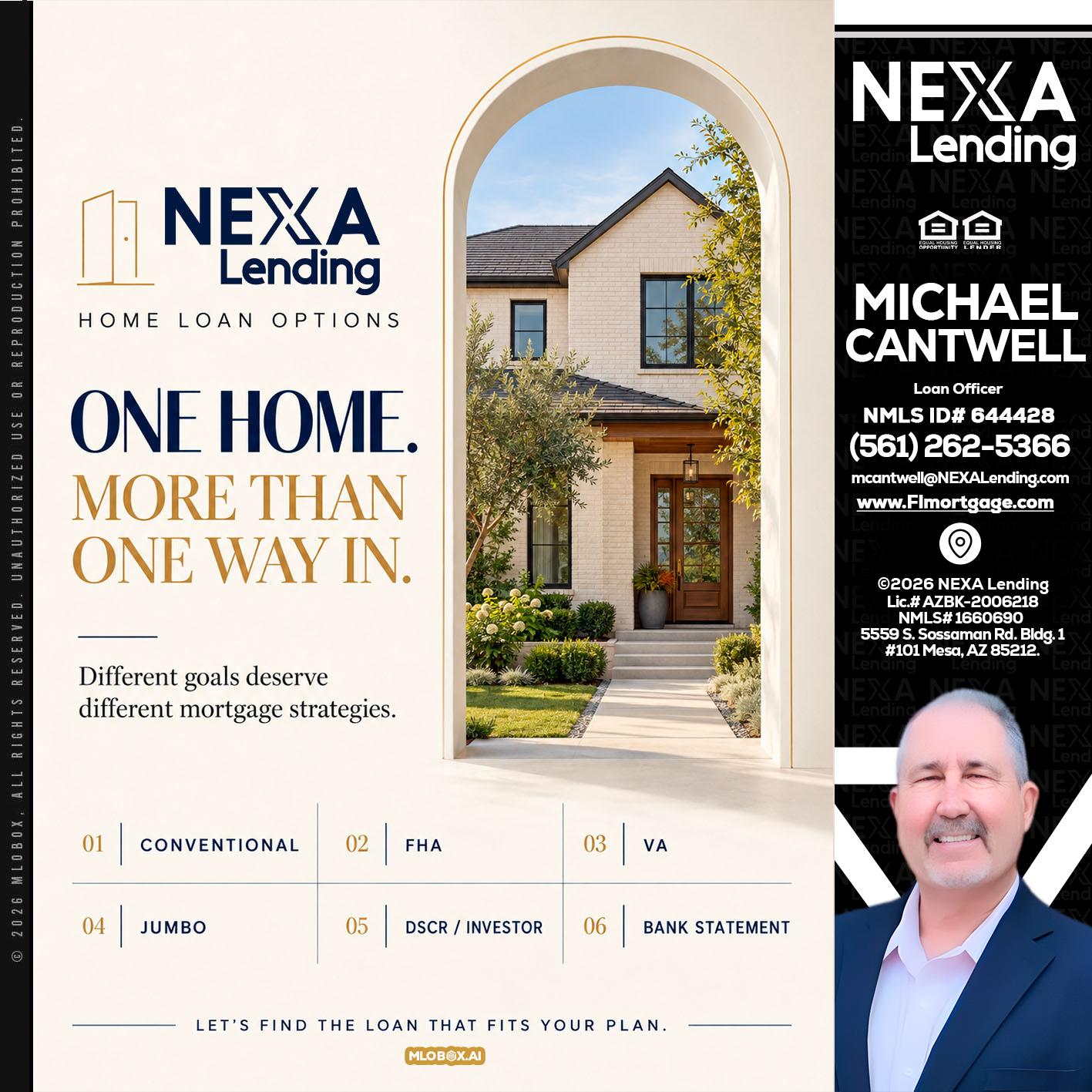 ONE HOME - Michael Cantwell -Loan Officer