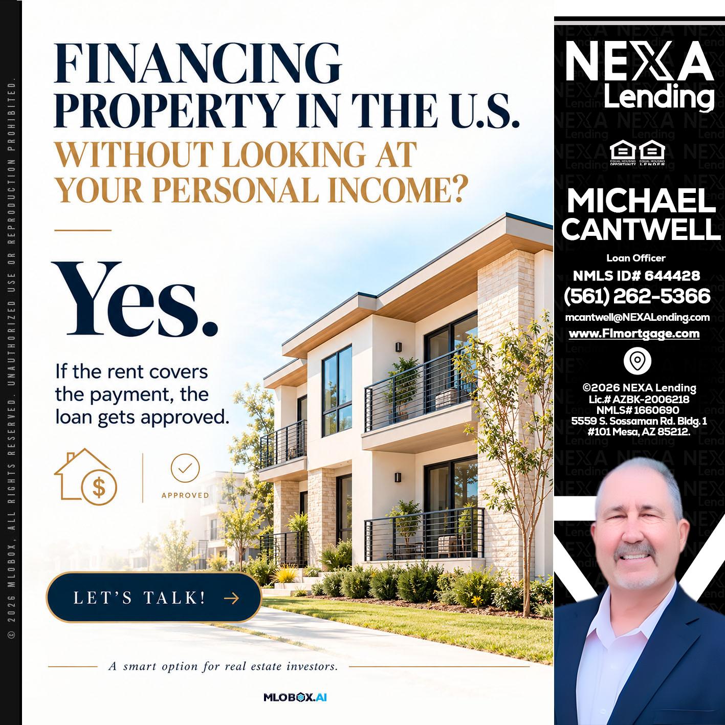 FINANCING - Michael Cantwell -Loan Officer